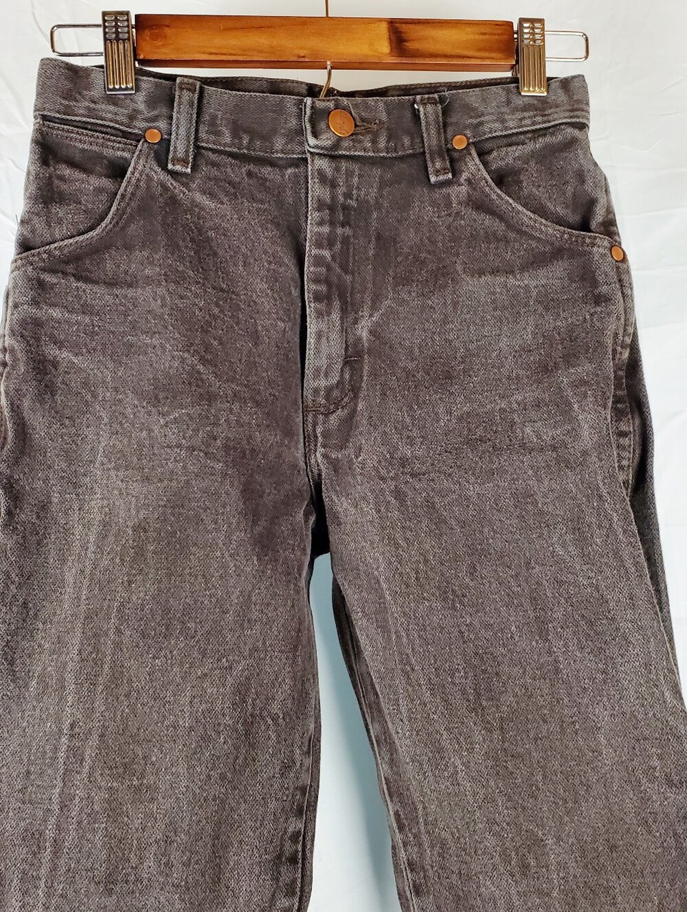 Vintage Wrangler 16 Slim Black Straight Leg Jean - Picture 2 of 9
